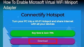 How To Enable Microsoft Virtual WiFi Miniport Adapter [upl. by Oznecniv613]