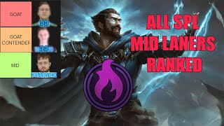 ALL MID LANERS RANKED  SPL POWER RANKINGS [upl. by Doykos272]