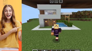 Minecraft Modern House Tutorial minecraft halny rizzial modernhouse wiederdude trending [upl. by Annoled382]