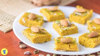 Kesaria Milk Barfi  Indian Sweet  Dessert Recipe  Foodingam [upl. by Ahcire]