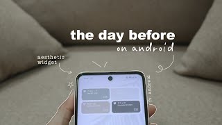 🦔 how to add the day before widget for android phones using widgetopia [upl. by Mable]