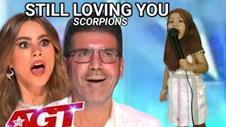 2 year old Filipina girl sing the song Scorpions perfectly made simon cowell and audience cry [upl. by Karylin]