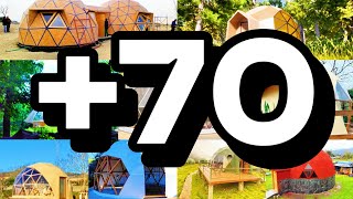 70 increíbles IDEAS de DOMOS GEODESICOS para Glamping  ECOTURISMO [upl. by Nraa]