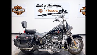 2017 Harley Davidson Heritage Softail Classic FLSTC 17675 Miles Vivid Black [upl. by Ivey]