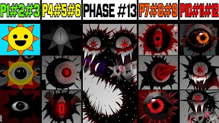 Phase 1 VS Phase 2 VS Phase 3 VS Phase 4 VS Phase 5 VS Phases 613 in Incredibox Sprunki [upl. by Annoj545]