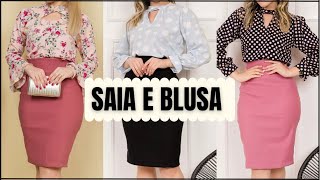 MODA EVANGÉLICA SAIAS E BLUSAS  Lindos Modelos de Saias Evangélica e Blusas Como Combinar [upl. by Adnorrahs]