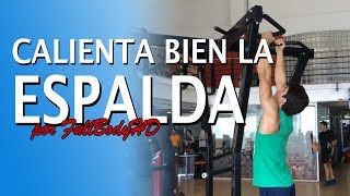 Entrenamiento de Espalda Ejercicio para calentar la espalda [upl. by Ainedrag]