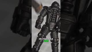 How to Paint Black Metallic Armour in 1 Minute [upl. by Yoshiko]