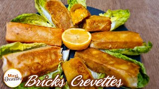 Bricks aux Crevettes Recette Facile et Rapide [upl. by Aaren]