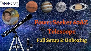 Celestron PowerSeeker 60AZ Refractor Telescope Hindi Review  Celestron 21041 60mm Telescope [upl. by Xavier]