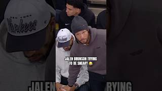 Jalen Brunson taking Josh Hart’s candy 😂 [upl. by Ahsin]