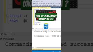 How To Insert and Read Unicode Data and Characters Correctly in Database  SQL Tips [upl. by Leirad]