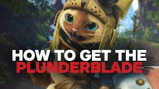 Monster Hunter World  How to Unlock the Plunderblade Palico Gadget [upl. by Gardie461]