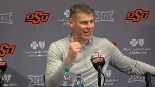 HOOPS Porter Moser Oklahoma State Postgame Press Conference [upl. by Nyltyak]