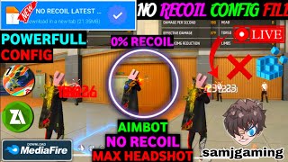 Free Fire Auto Headshot Config File🎯🌠 Macro Aimbot  No Recoil Regedit ‼️ Antiban VIP Script [upl. by Yesdnik]