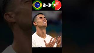 Brazil🇧🇷 VS Portugal 🇵🇹 FOOTBALL ABIRfootball ronaldo [upl. by Atteroc]