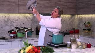 Silit Pressure Cooker Sicomatic T Plus Demonstration Corn [upl. by Roye685]