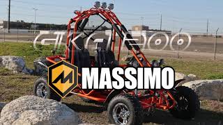 Massimo GKA 200 Go Kart  10hp Baja Buggy w Oversized Tires [upl. by Ydieh926]