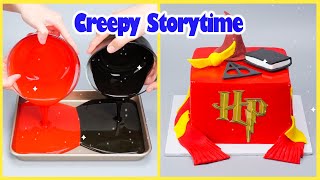 😬 Creepy Storytime 🌈 Satisfying Harry Potter Cake Decorating Recipe [upl. by Atnod]