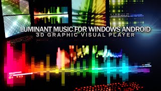 Player music MP3 show 3D Visual Graphic Spectrum Light Frequency HUD PC Android with Luminant Music [upl. by Ahsiele]