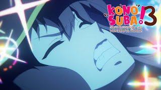 Megumin Cant Hold It  KONOSUBA Gods Blessing on This Wonderful World 3 [upl. by Anaibaf]