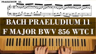 Bach Prelude 11 F major BWV 856 Well Tempered Clavier Book 1 Andrea Chezzi [upl. by Ahsitaf766]