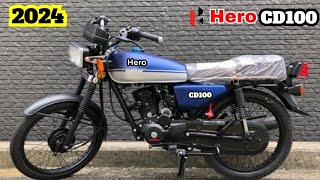 HERO CD100 New 2024 Model Launch  Price  Features  Launch Date  2024 CD100 New Bike [upl. by Oneg]