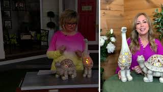 Compass Home Animal with Rain Boots LED Lit Luminary on QVC [upl. by Bledsoe]