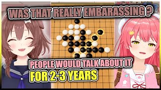 Korone Got Humbled Twice in a Gomoku Narabe Match with Mikochi  Hololive Sakura Miko Inugami Korone [upl. by Berfield184]