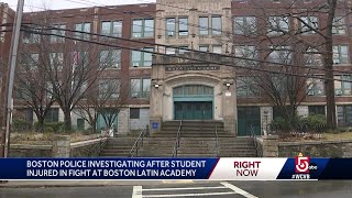 Student inured in fight at Boston Latin Academy [upl. by Ecinnaj]