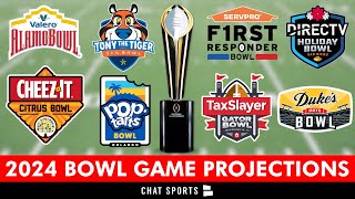 College Football Bowl Projections 2024 CFP Bracket 2024 Bowl Predictions amp More [upl. by Ayr954]