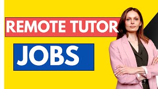 ONLINE TUTORING JOBS  MAKE MONEY ONLINE TEACHING ANY SUBJECT [upl. by Willyt]