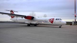 ATR 72 goes backwards no push back [upl. by Nlyak]