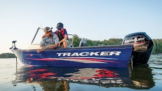 TRACKER Boats 2017 Pro Guide V16 WT Deep V Fishing Boat [upl. by Ynohtnacram12]