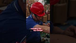 Installing the tap changer 2 usa factory transformer copper canada daelimtransformer viral [upl. by Clymer]