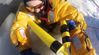 Campville Fire Department Ice Rescue Training Diana F Rescuer 2282015 [upl. by Indys725]