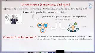 La croissance économique  1 notion en 2 minutes [upl. by Prestige394]