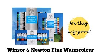 Winsor amp Newton Fine Watercolours 36 colours for 30 [upl. by Alauqahs]