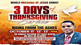 RISE FROM THE ASHES 101124 THANKSGIVING WOODY MARCELIN [upl. by Aroon]