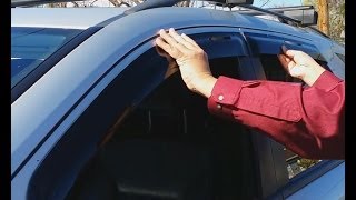 How to install Window Visor  Rain Guard on W164 Mercedes ML500 [upl. by Assira]