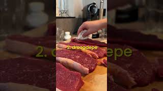 Steak bakken voor vrienden koken biefstuk steak sierdsteak [upl. by Garibold]