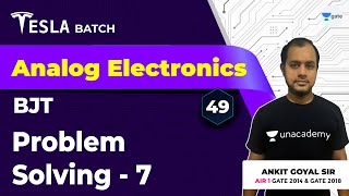 Problems from Analog Electronics  BJT  Lec 49  Analog Electronics  GATE 2021 Exam [upl. by Mehalek682]