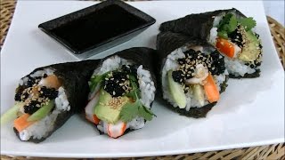 ⭐ Cómo hacer temaki sushi  Sushi casero fácil ⭐ [upl. by Annel]