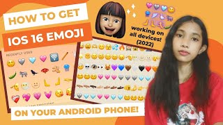 NEW EMOJIS 👀 HOW TO GET iOS 16 EMOJIS ON YOUR ANDROID PHONE  LOVELY UMALI [upl. by Nairda786]