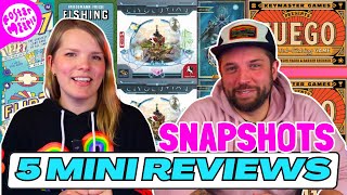 5 Mini Board Game Reviews  Board Game Snapshots [upl. by Jaquenette]