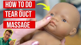 How to do a TEAR DUCT MASSAGE Crigler massage for a blocked tear duct  Doctor ODonovan explains [upl. by Delmore]