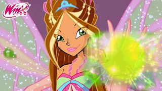 Winx Club  España  Flora se convierte en un hada Enchantix 🧚🏻 [upl. by Auhsuoj]