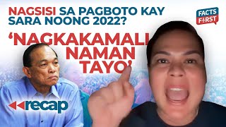 Paalala ng exAFP chief kay Sara Duterte Good manners and right conduct [upl. by Andrade]