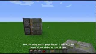 Minecraft  Non sticky piston door [upl. by Hippel]