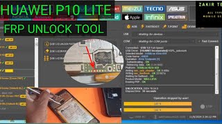 HUAWEI P10 LITE FRP BYPASS BY UNLOCKTOOL [upl. by Drisko777]